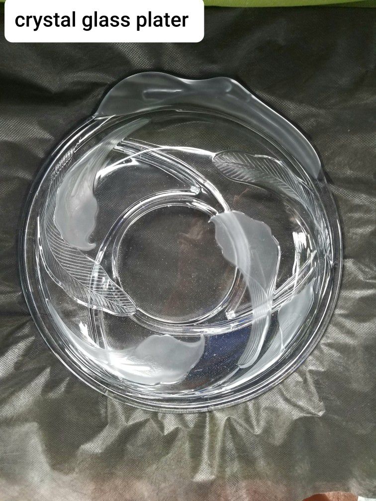 Crystal glass Platter 