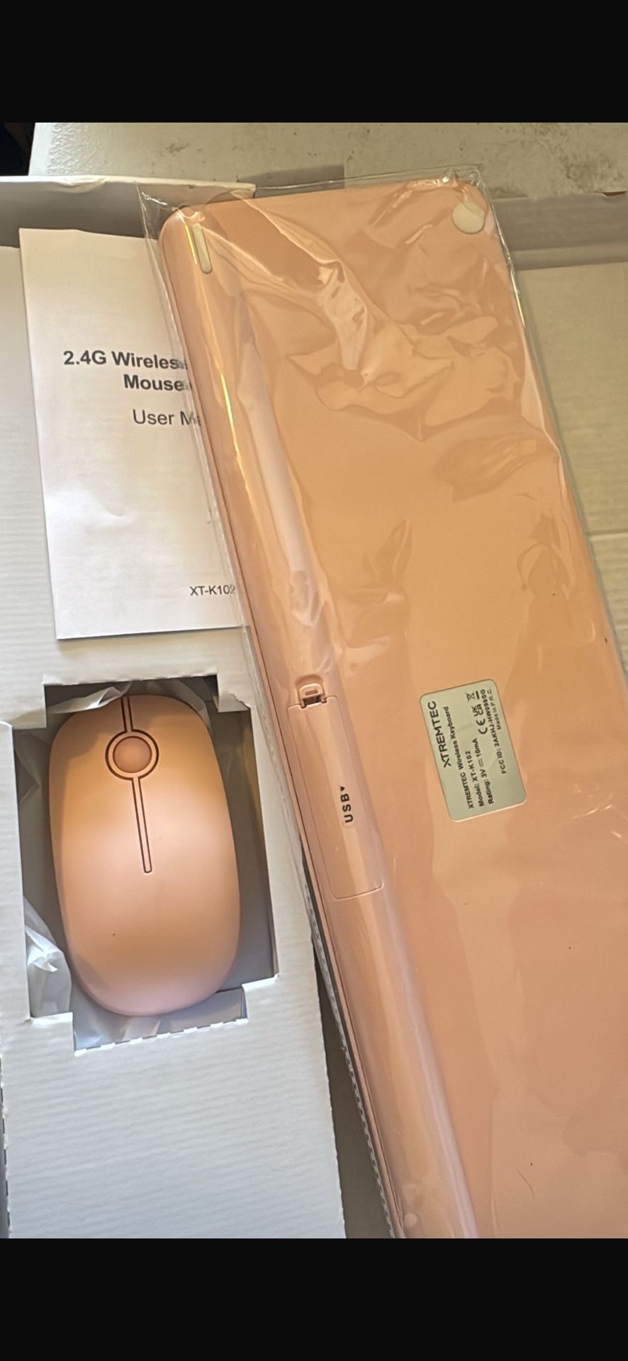 Wireless Keyboard and Mouse Combo