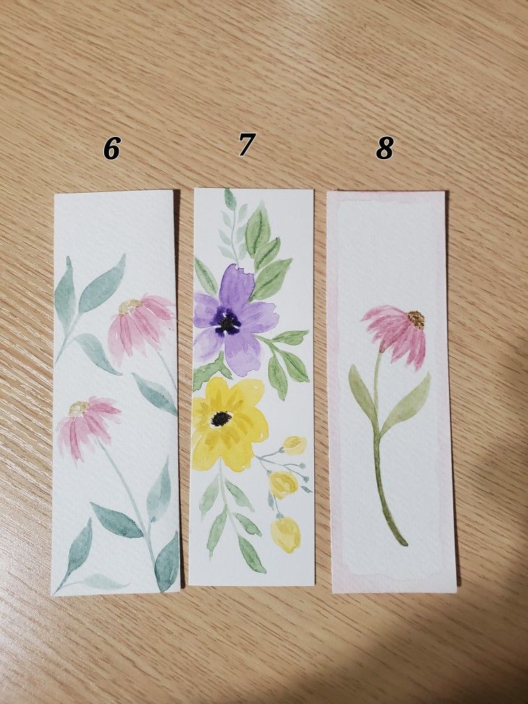 Watercolor Bookmarks