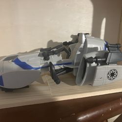 Star Wars Galactic Héroes Jedi Barc Speeder Bike Toy Vehicle By Hasbro 2011