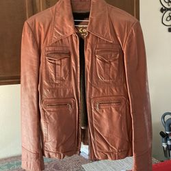 2 Men’s Retro 1970’s Genuine Leather Jacket