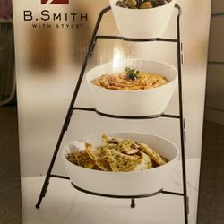 B. Smith With Style 3 Tier Appetizer Bowls