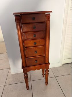Wooden Jewelry Armoire / Jewelry Chest –  Used