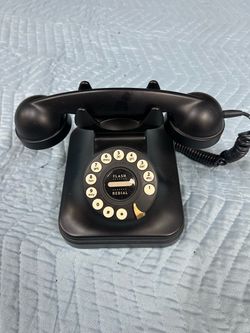 Pottery Barn Grand Phone Retro Black Corded Telephone – Vintage Style