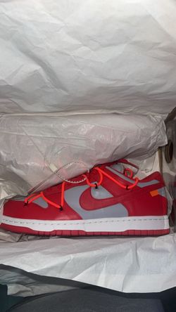 Nike Dunk Low Off-White University Red Size 10