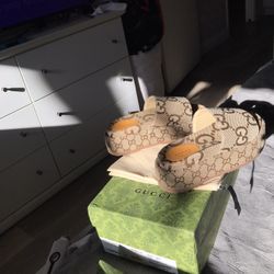 Gucci Apricot Slides Women Size 6