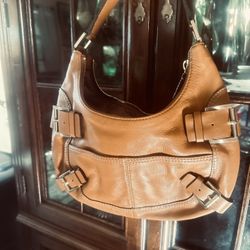 Michael Kors  Brown Leather Shoulder Bag