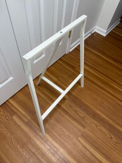 IKEA LERBERG Trestle Desk/Table Leg in white