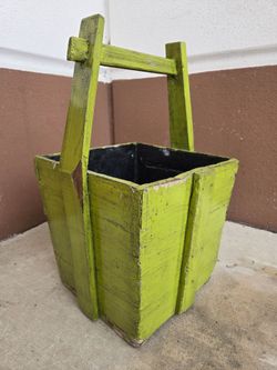 MCM bucket / Wood hand made