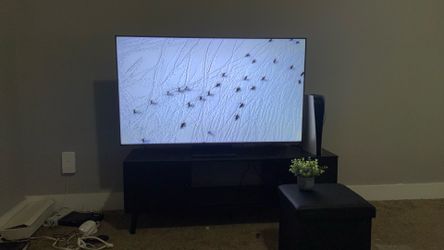 Tv,  couch, tv desk, etc