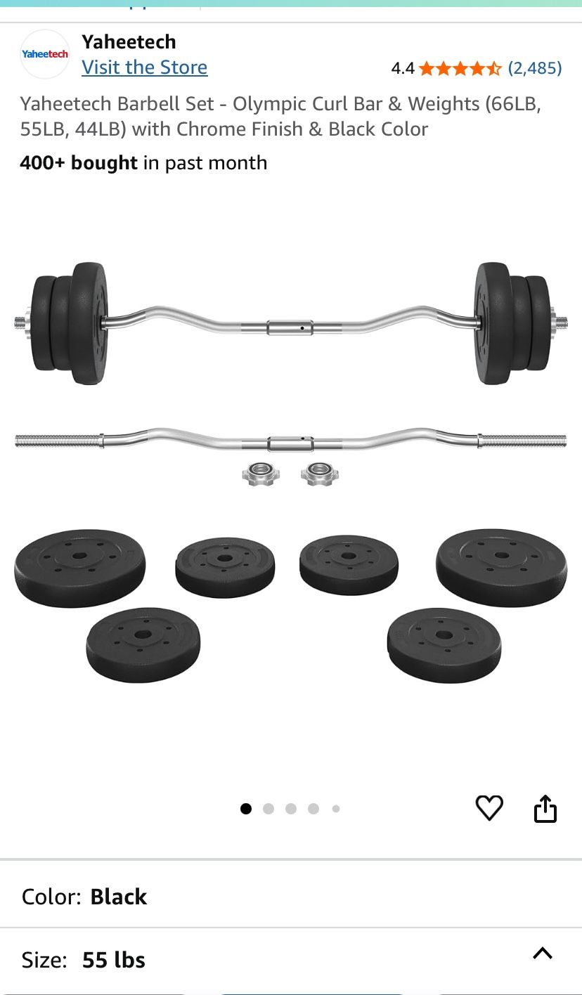 Bar bell Set  (brand new)  Weight Set