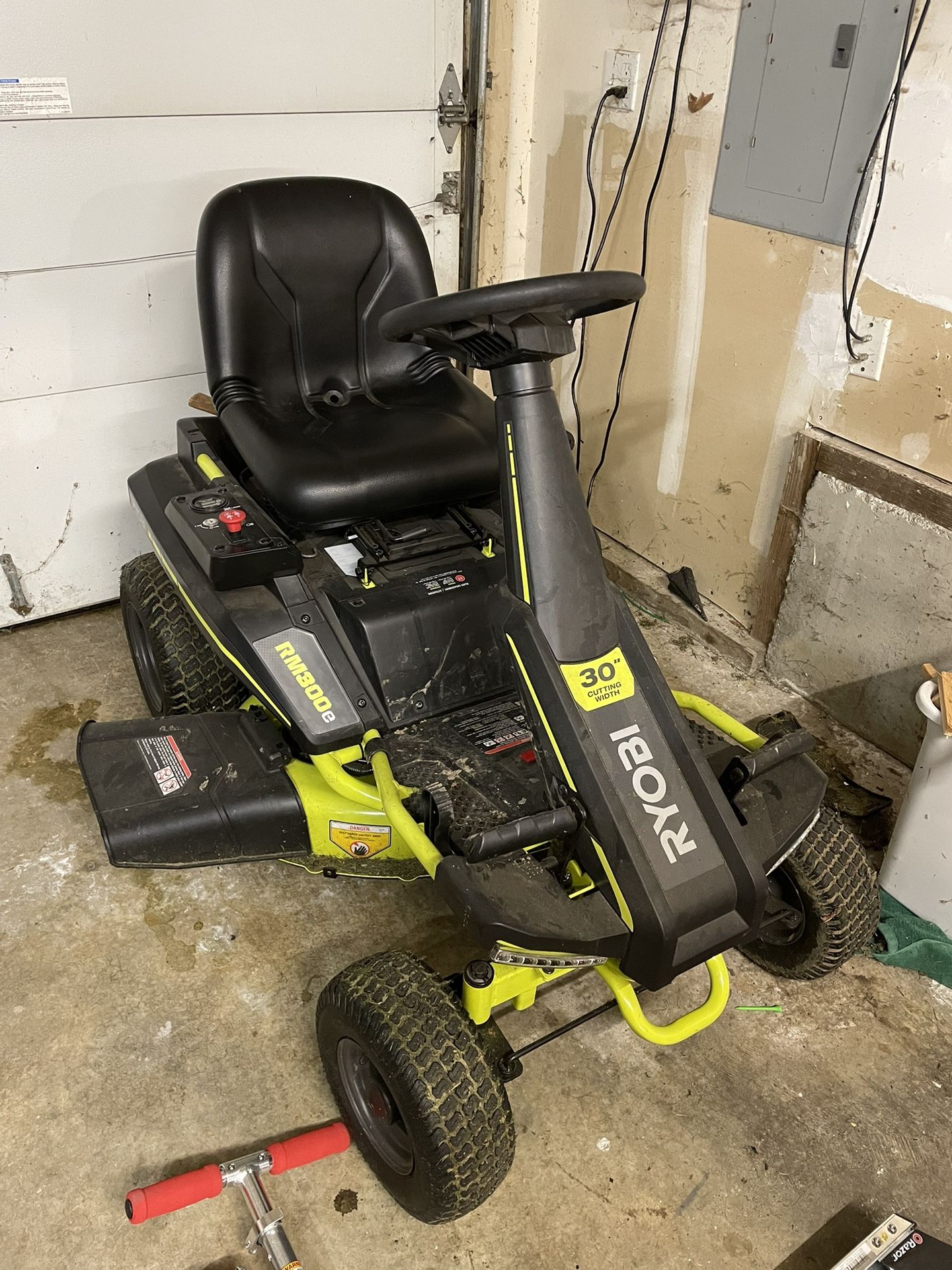 Ryobi 30” Electric Riding Mower