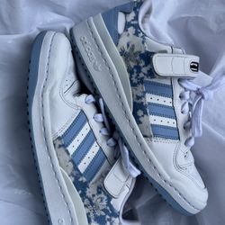Floral Light Blue Adidas Forum Low for Sale in Chino CA OfferUp