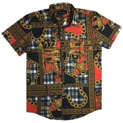 Men’s “Chained Plaid” shirt. Size Small, Medium, and Large