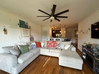 Large grey sofa bed