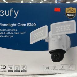 Eufy Floodlight Cam E340 Home Surveillence 3K