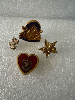 VTG 4 BSA Boy Scouts of America 1960-70’s Pins