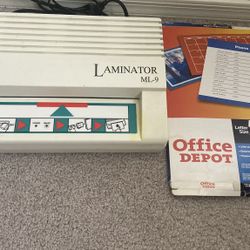 Ibico Laminator And Letter Size Laminating Pouches 