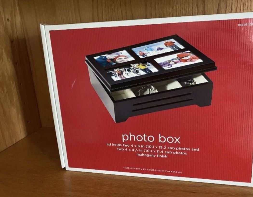 NEW Storage/jewelry Box With Photo display Top