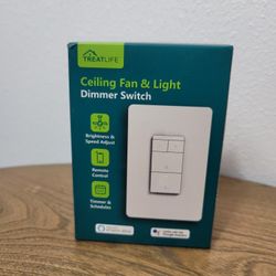 TREATLIFE Smart Ceiling Fan Control and Dimmer Light Switch