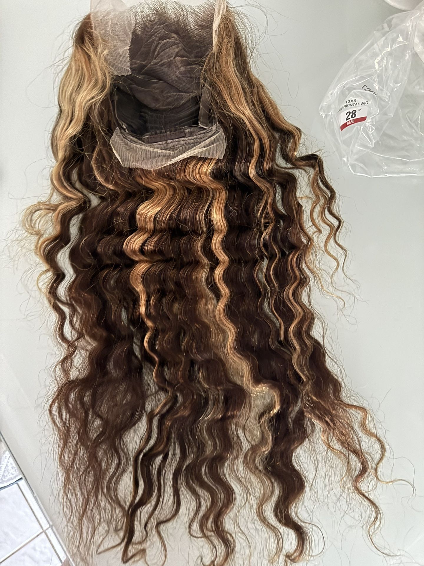 28in Human Hair Highlights 13x6 Lace Frontal Wig