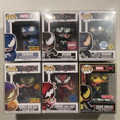 Venom Funko Pop Set *MINT* Hot Topic PIAB Target Online Shop Exclusive Marvel 234 with protector Spiderman Blue 373
