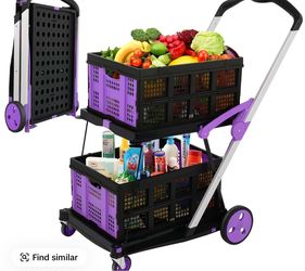 Purple shopping cart
