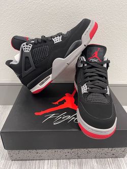 Brand new  Jordan retro 4 bred size 10 2019  bought from  finishline 260