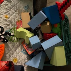 blocks and Nerf Guns