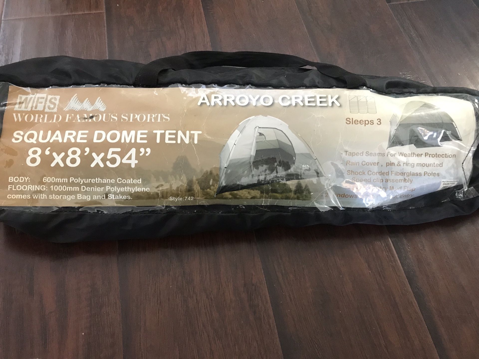 WFS Square Dome Tent 8x8x54