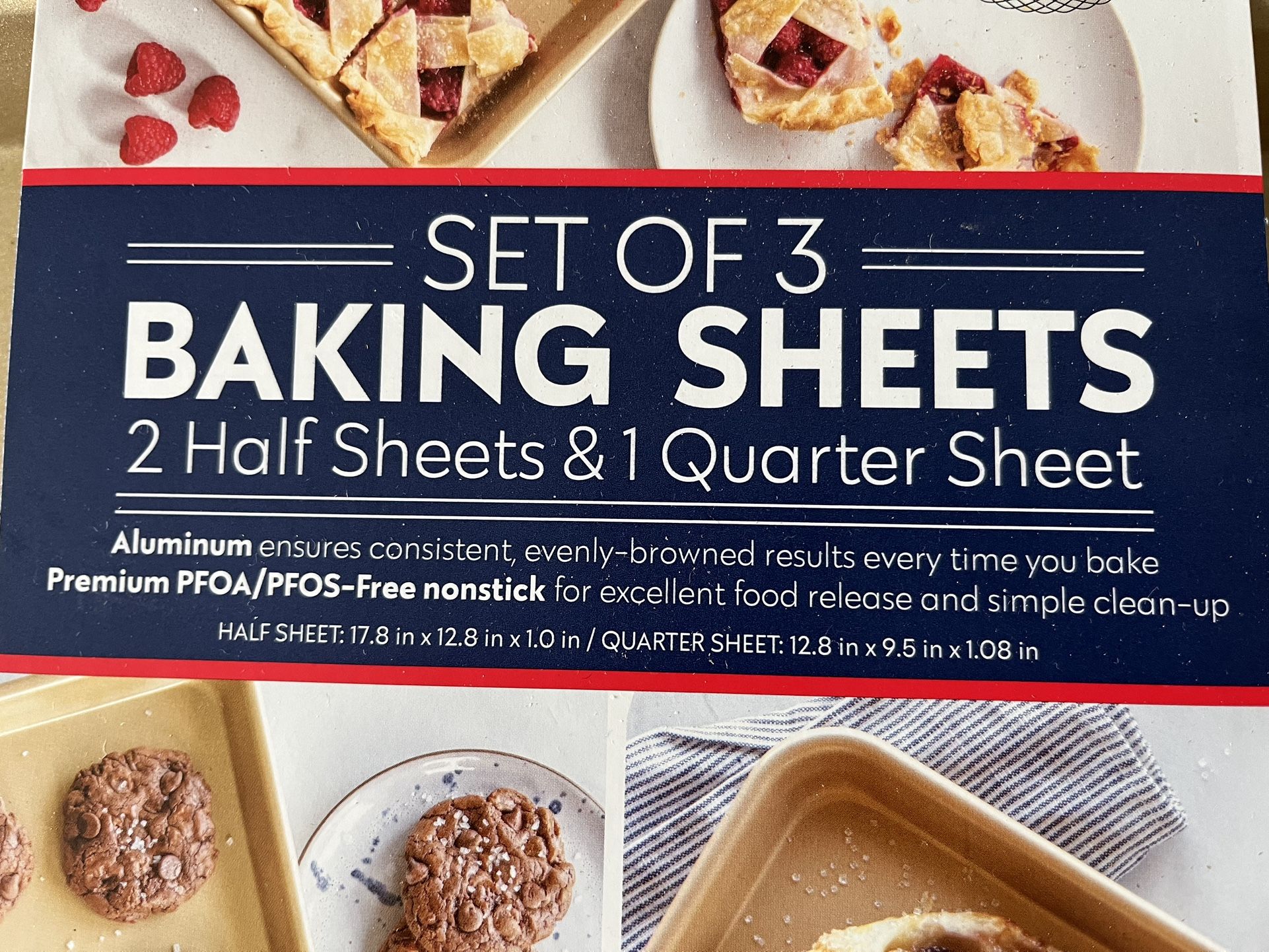 NEW Nordicware Set Of 3 Baking Sheets