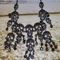 Natasia Jewelry Skull Necklace/Choker 