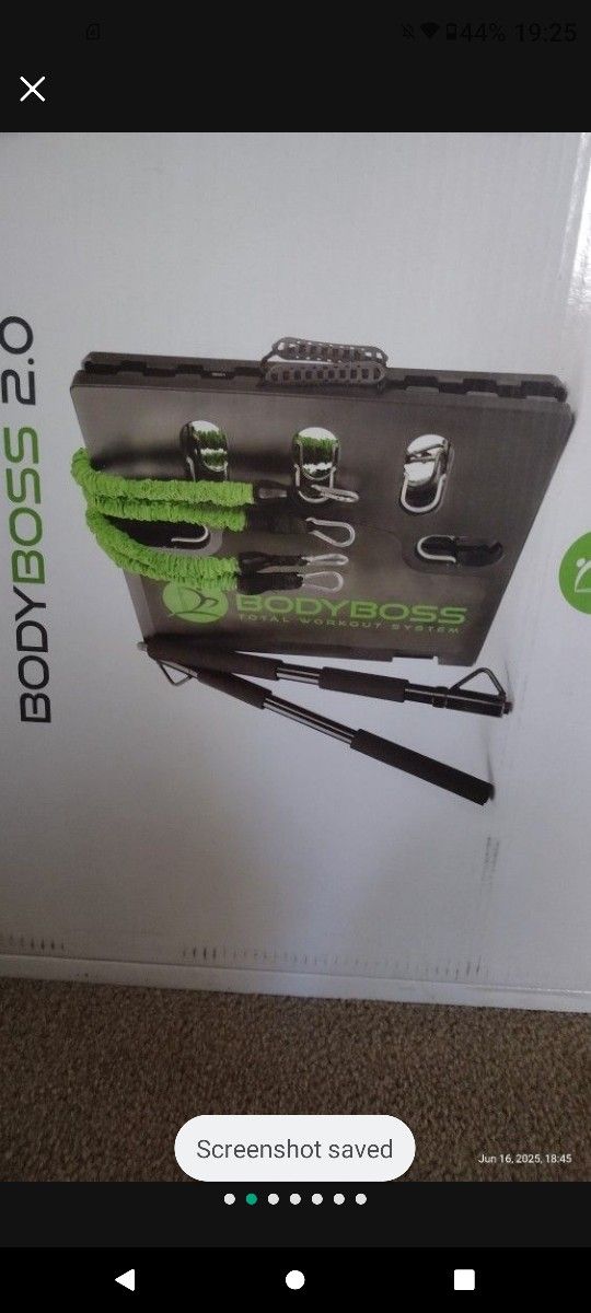 Brand new BodyBoss 2.0 Home Gym And Brand New 55mm Ball
