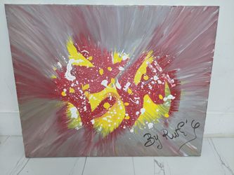Painting handmade French artist