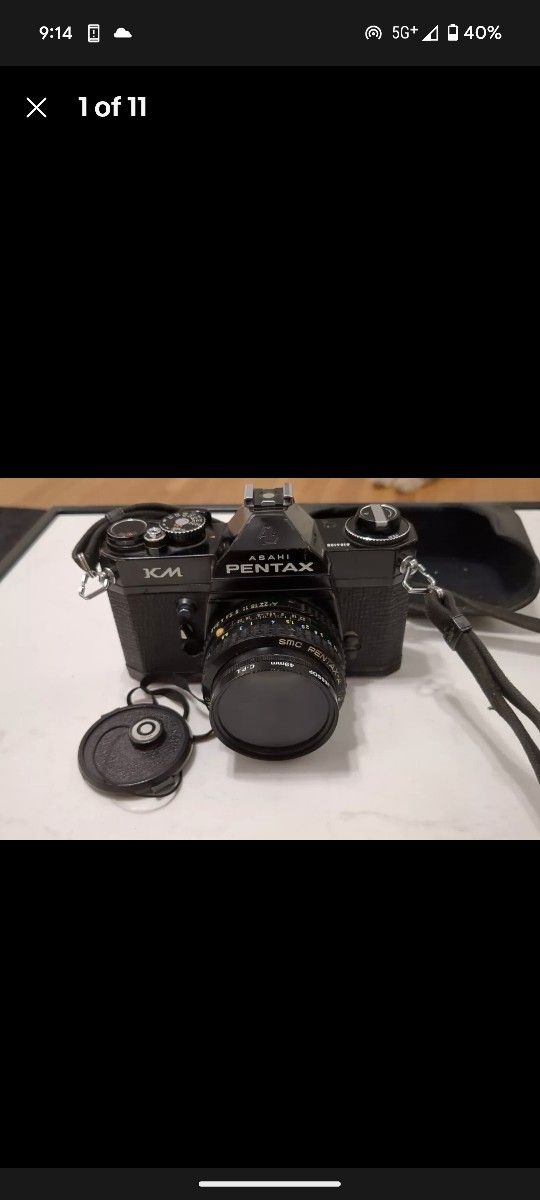 Pentax KM 35mm Film SLR Camera SMC Pentax-M 50mm f/2.0 JAPAN