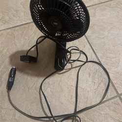 6’’ Inches ,12 V Car Fan With Clip On Cigarettes Lighter Plug—- Ventilador Para Carro De 6 Pulgadas ,con Enhance Y Enchufle del Encendedor De Cigarros