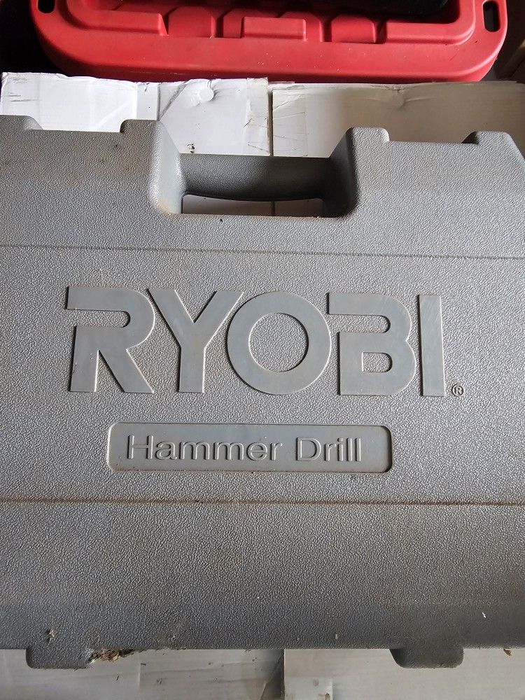 Ryobi Corded Hammer Drill And Case