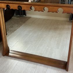 Antique Maple Mirror