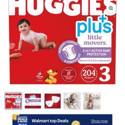 Size 3 Huggies Diapers
