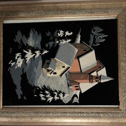 Old Painting Lot Signatures And Wooden Frames