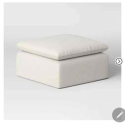 #80. Haven French Seam Modular Sectional Sofa Ottoman - Threshold