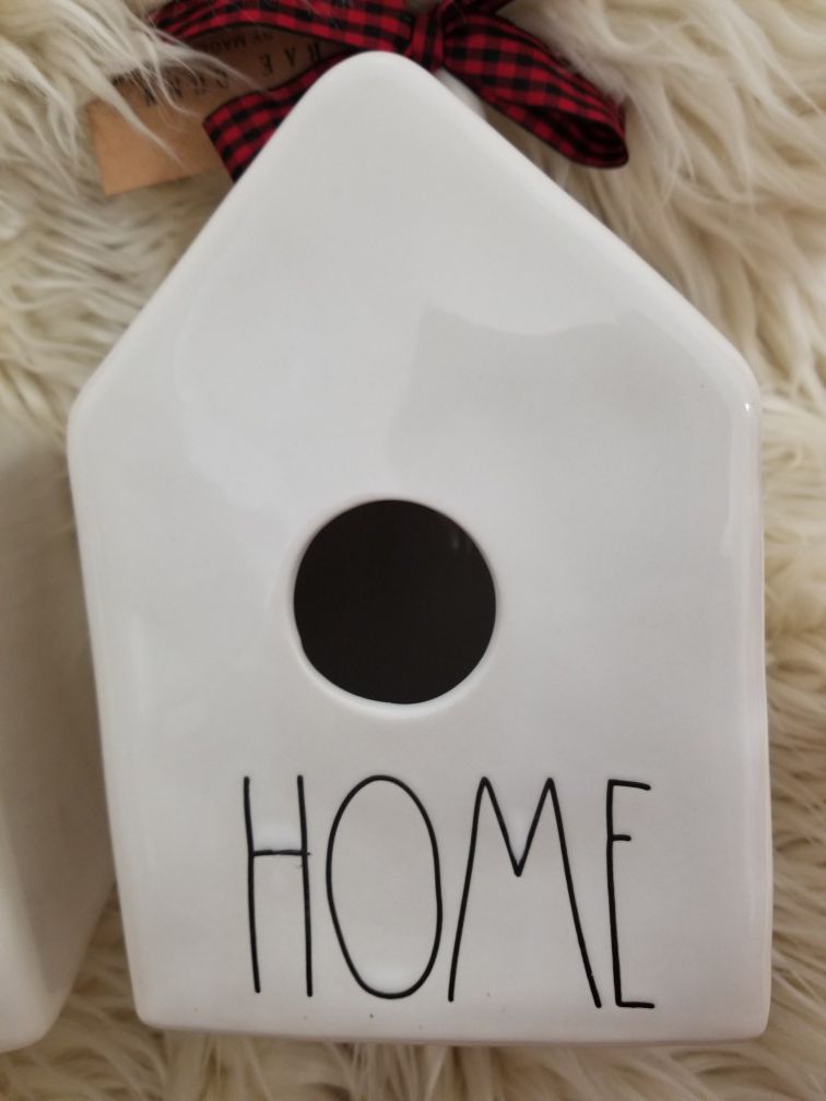 New Rae Dunn 2019 HOME Birdhouse. FIRM