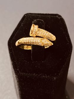 22K Stainless Steel Diamond Ring