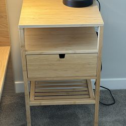 IKEA Nightstand- Bamboo. 2 Available 
