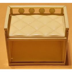 Hasbro Pawtucket Dollhouse Baby Crib Furniture Yellow 1989 Vintage