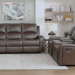 Leather Recliner Couch with Recliners