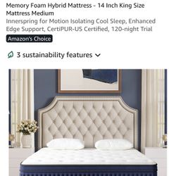 Memory Foam Mattress King And Cal King 