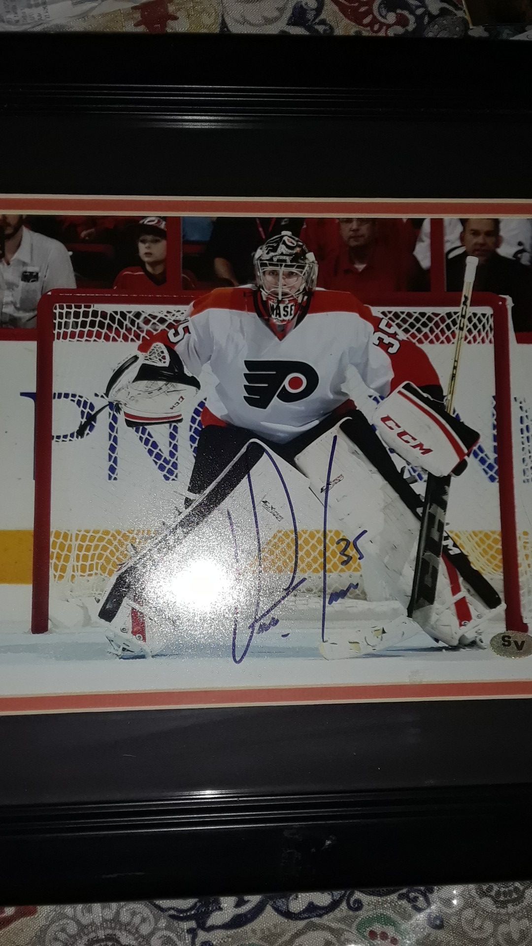 Hockey Philadelphia Flyers signed pic Steve Mason #35