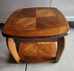 LazyBoy Oak End & Credenza Table Set