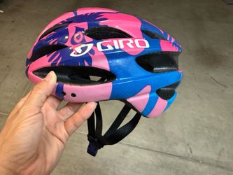 Toddlers helmet pink purple
